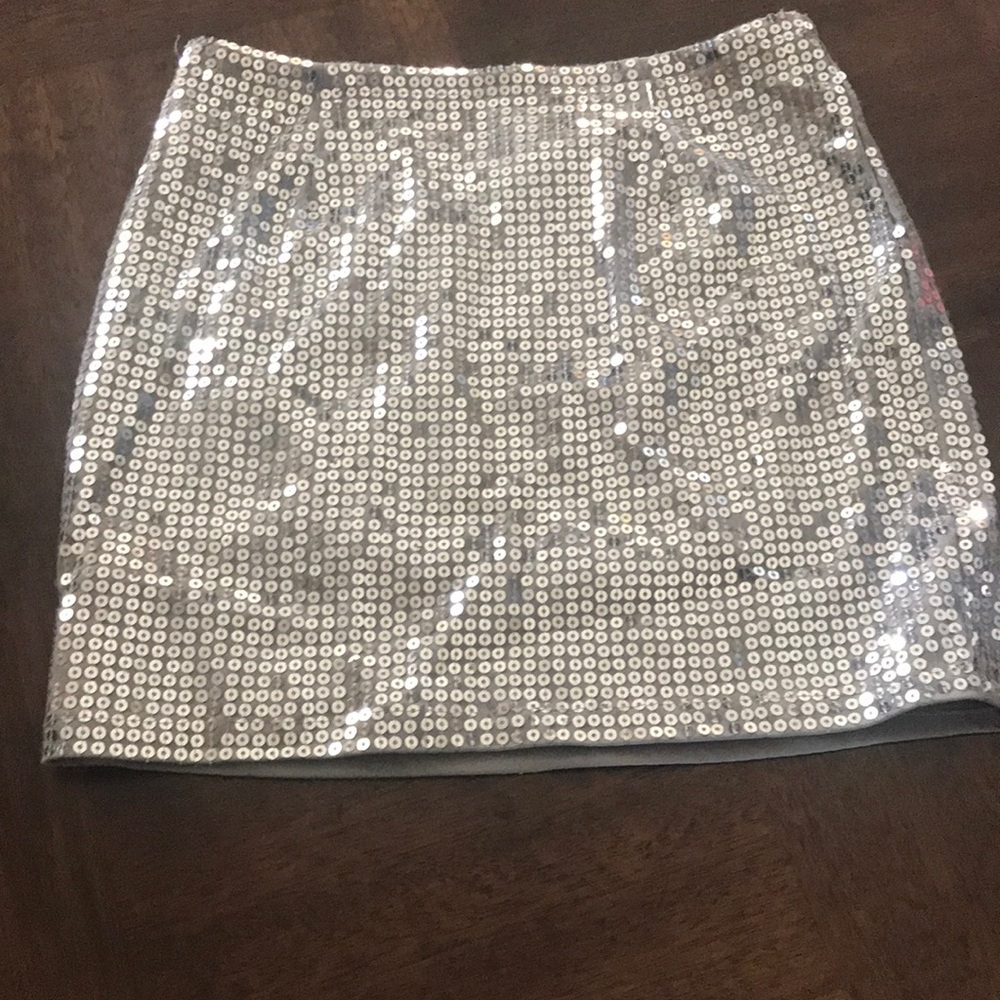 Silver sequin shirt